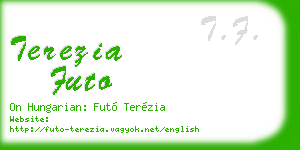 terezia futo business card